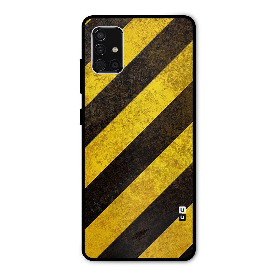 Diagonal Road Pattern Metal Back Case for Galaxy A51
