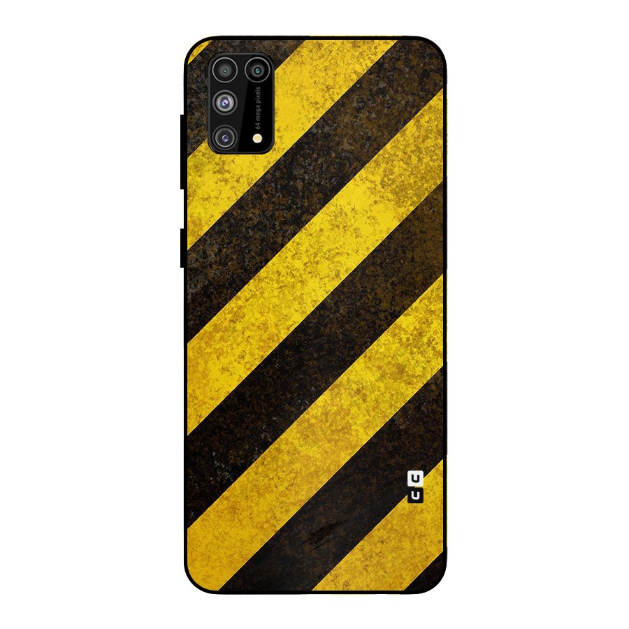 Diagonal Road Pattern Metal Back Case for Galaxy F41