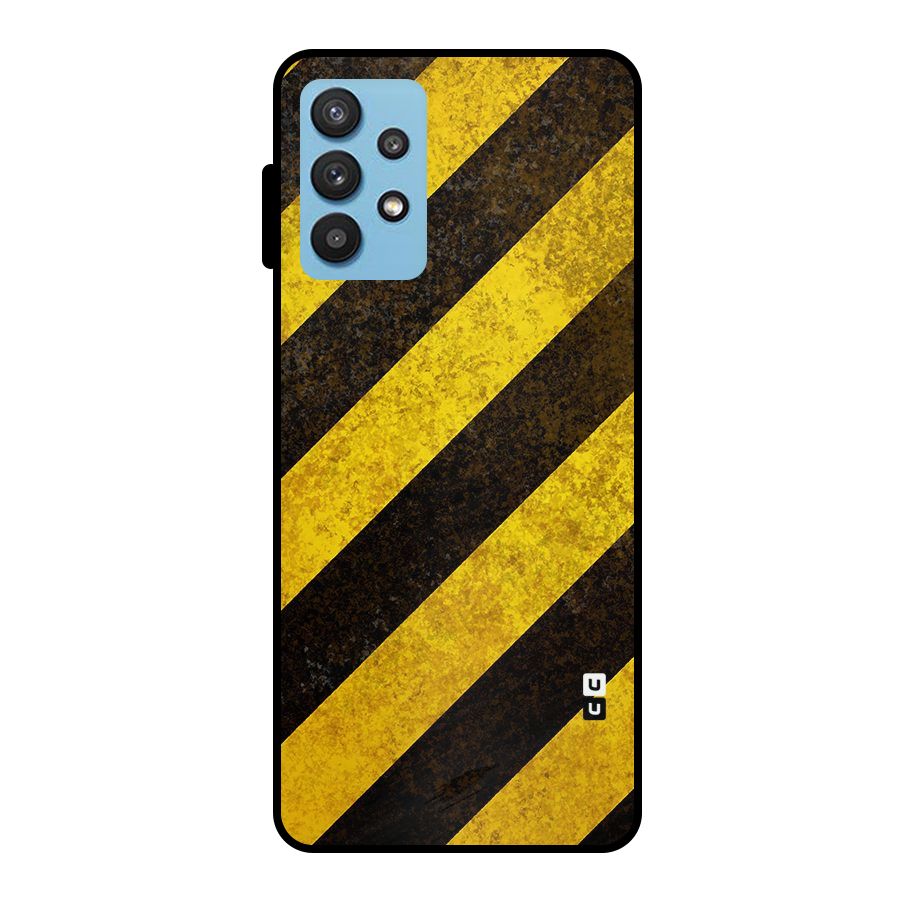 Diagonal Road Pattern Metal Back Case for Galaxy M32 5G