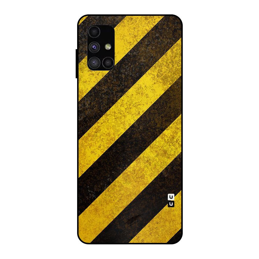 Diagonal Road Pattern Metal Back Case for Galaxy M51