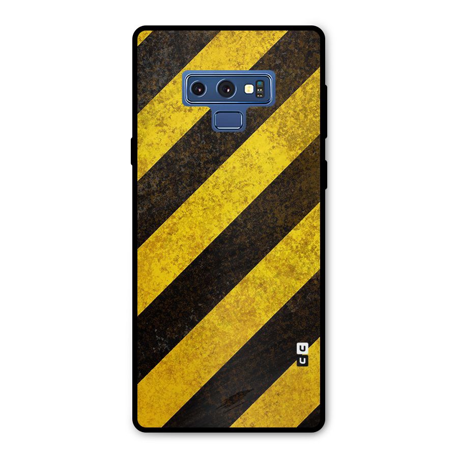 Diagonal Road Pattern Metal Back Case for Galaxy Note 9