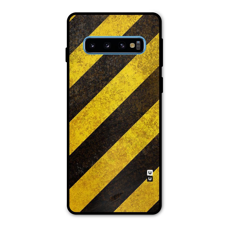 Diagonal Road Pattern Metal Back Case for Galaxy S10