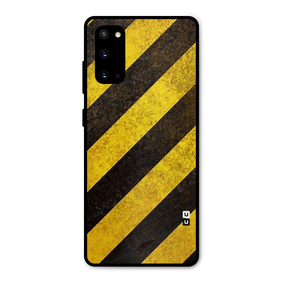 Diagonal Road Pattern Metal Back Case for Galaxy S20