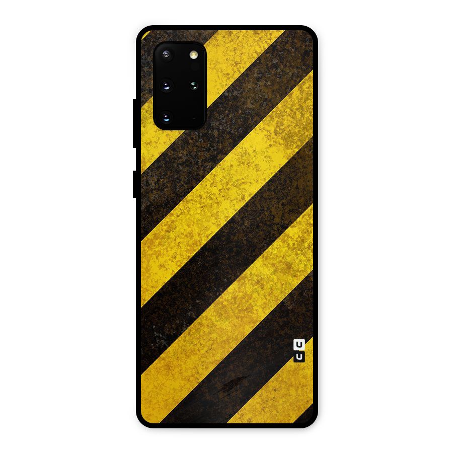 Diagonal Road Pattern Metal Back Case for Galaxy S20 Plus