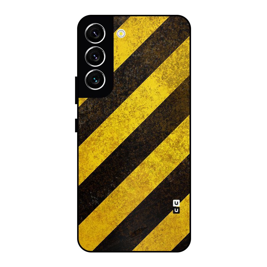 Diagonal Road Pattern Metal Back Case for Galaxy S22 5G