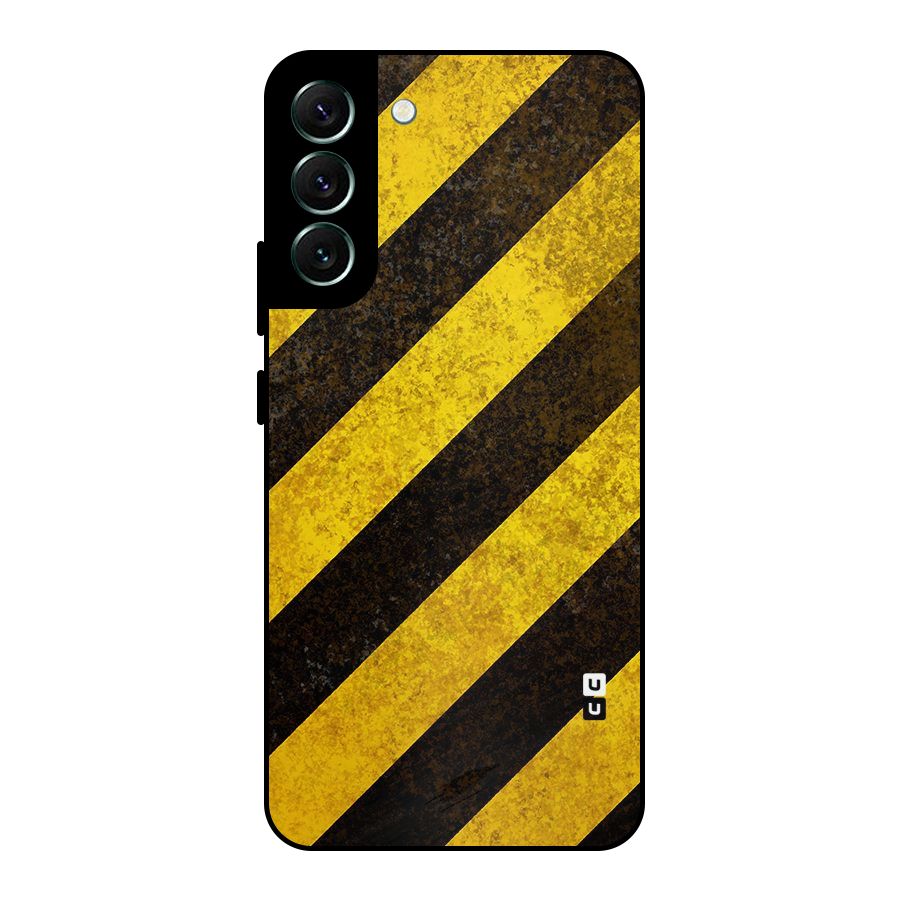 Diagonal Road Pattern Metal Back Case for Galaxy S22 Plus 5G