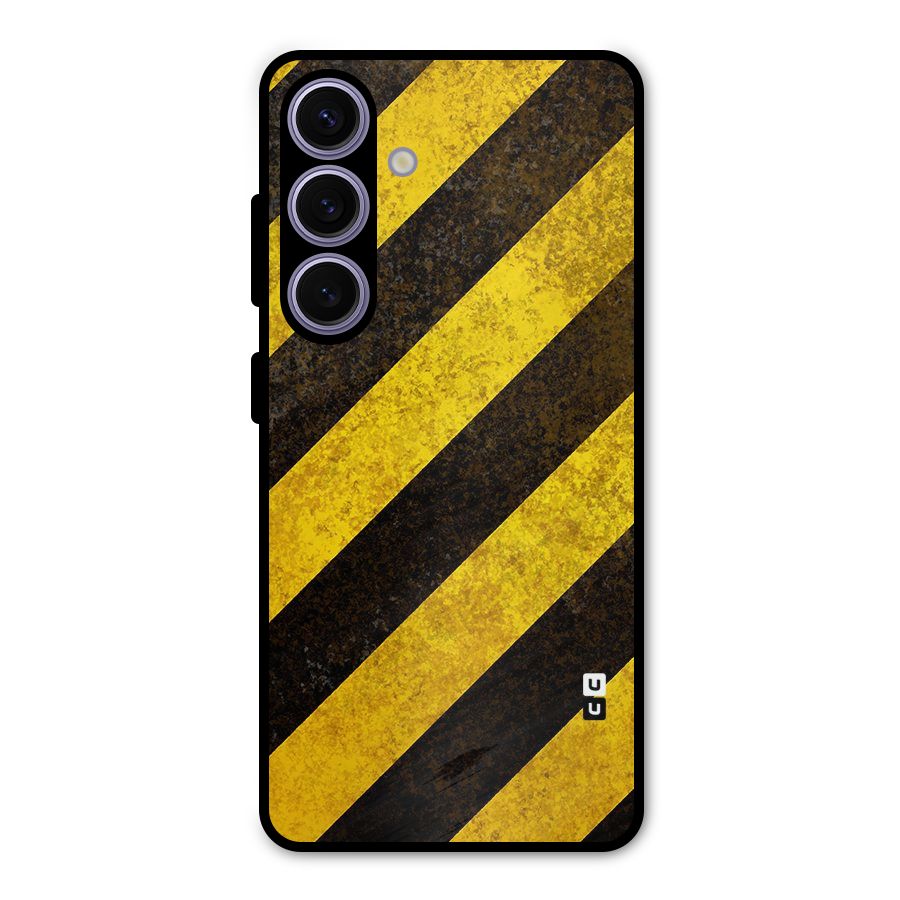 Diagonal Road Pattern Metal Back Case for Galaxy S24