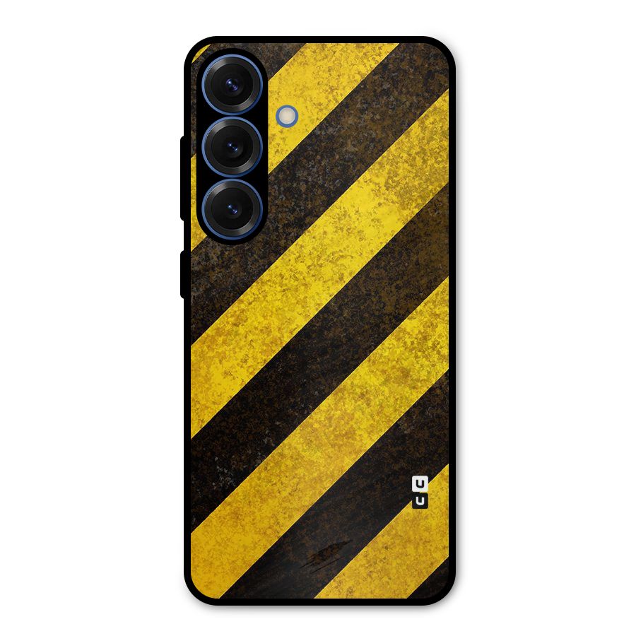 Diagonal Road Pattern Metal Back Case for Galaxy S25