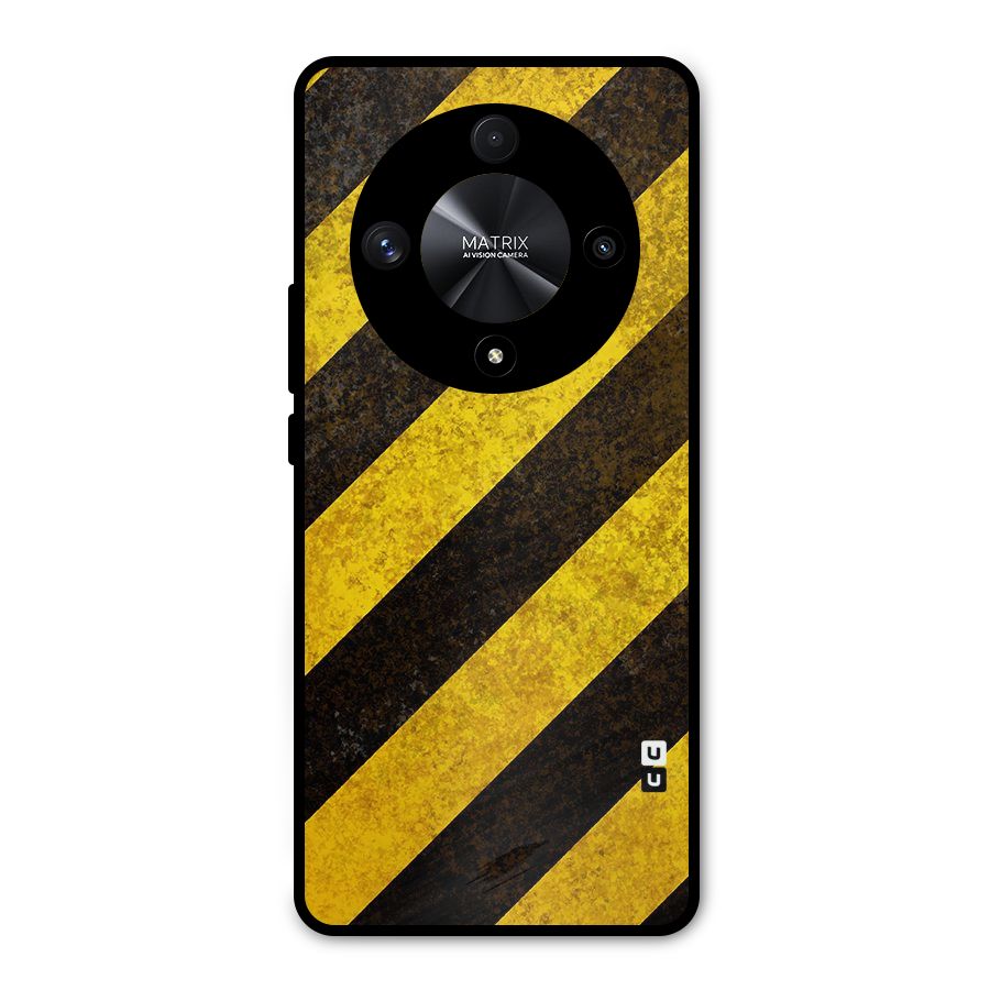 Diagonal Road Pattern Metal Back Case for Honor X9b