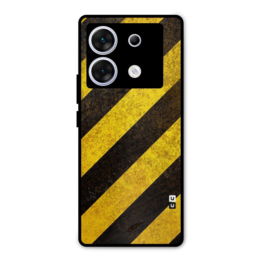 Diagonal Road Pattern Metal Back Case for Infinix Zero 30 5G