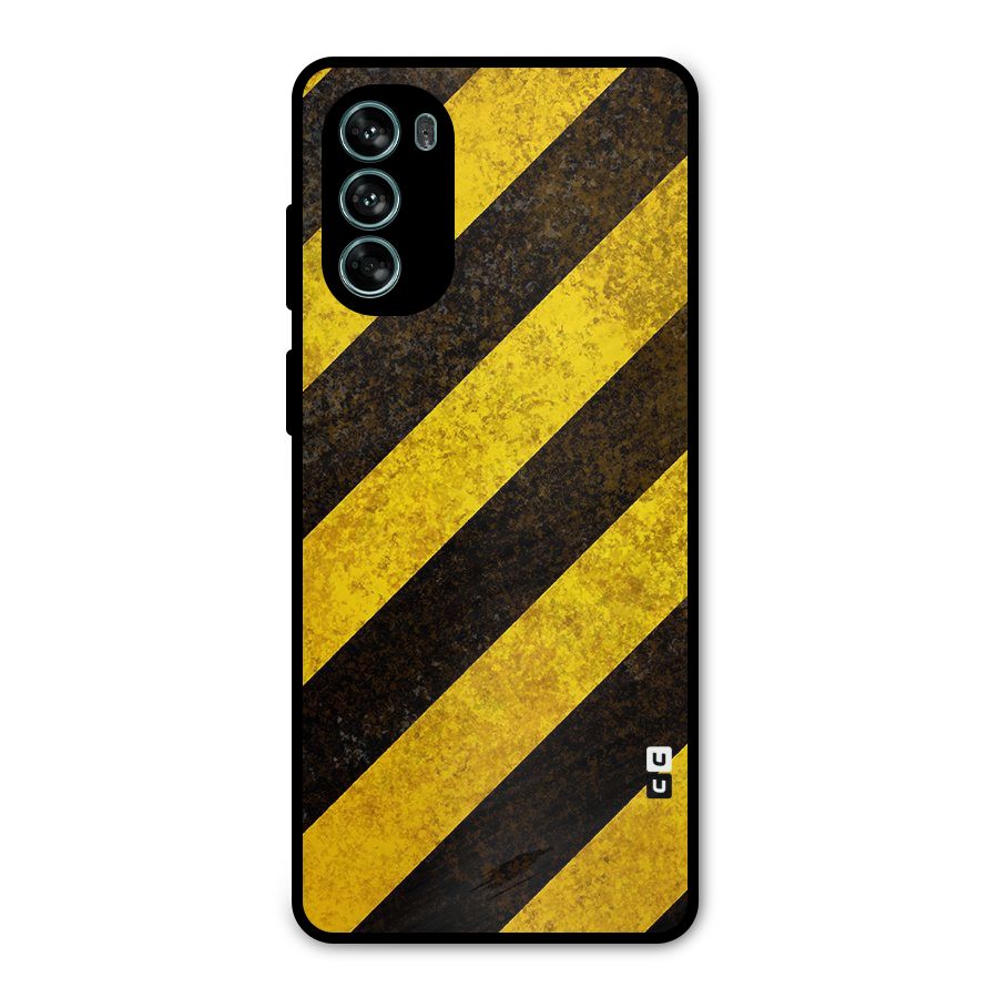 Diagonal Road Pattern Metal Back Case for Moto G62
