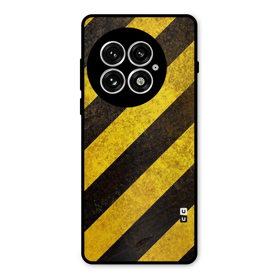 Diagonal Road Pattern Metal Back Case for OnePlus 13