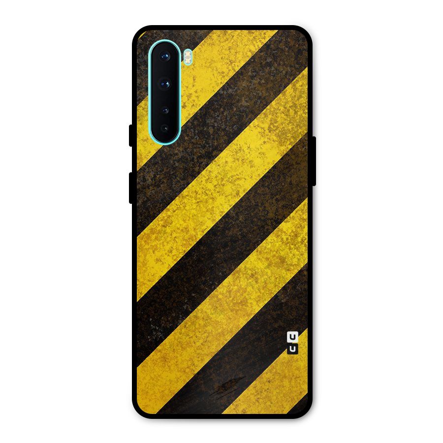 Diagonal Road Pattern Metal Back Case for OnePlus Nord