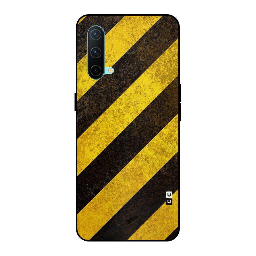 Diagonal Road Pattern Metal Back Case for OnePlus Nord CE 5G
