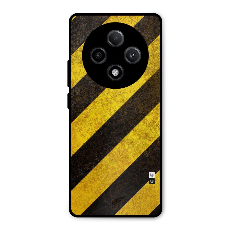 Diagonal Road Pattern Metal Back Case for Oppo F27 Pro Plus