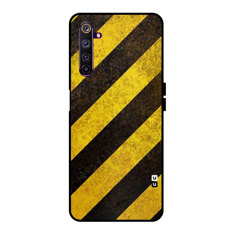 Diagonal Road Pattern Metal Back Case for Realme 6 Pro