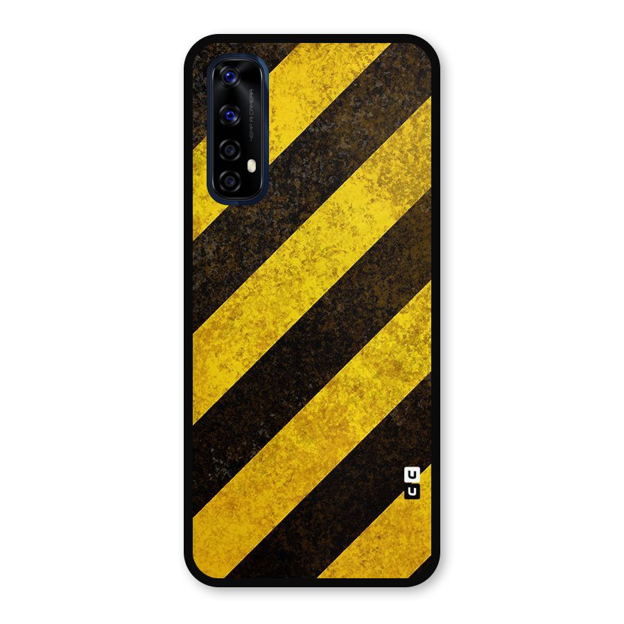 Diagonal Road Pattern Metal Back Case for Realme 7