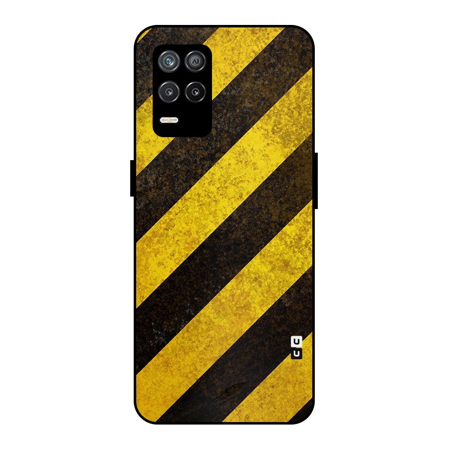 Diagonal Road Pattern Metal Back Case for Realme 8s 5G