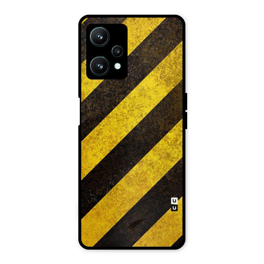 Diagonal Road Pattern Metal Back Case for Realme 9 Pro 5G