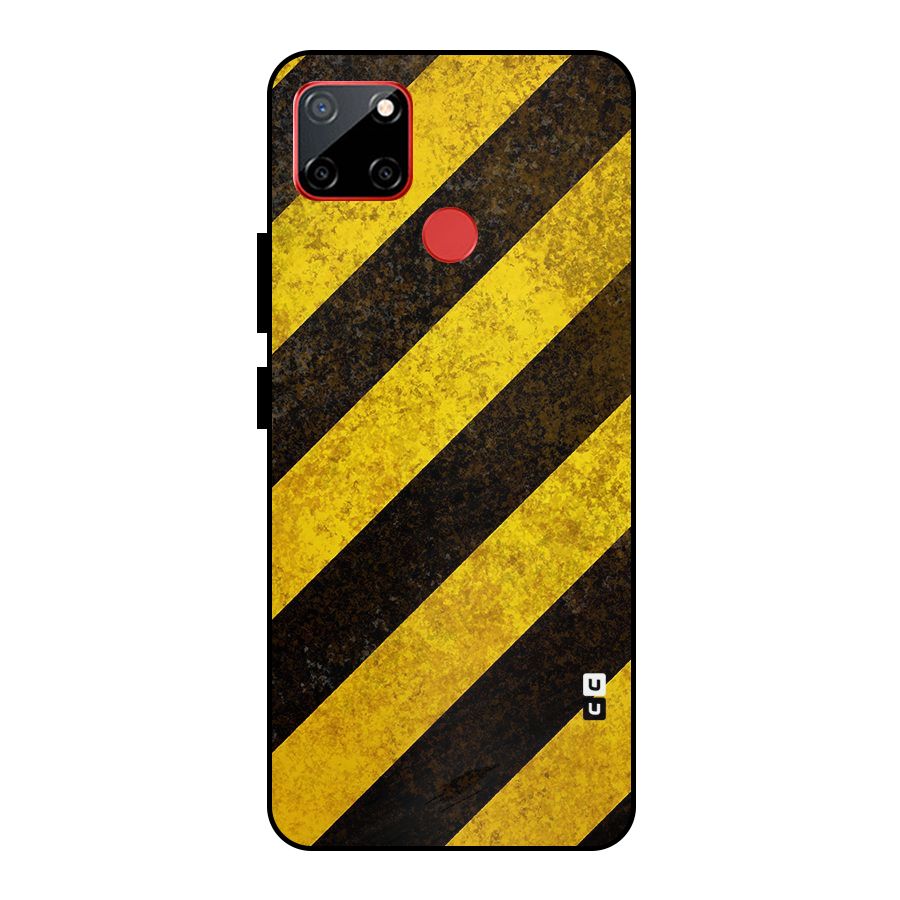 Diagonal Road Pattern Metal Back Case for Realme C12