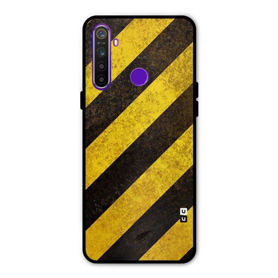Diagonal Road Pattern Metal Back Case for Realme Narzo 10