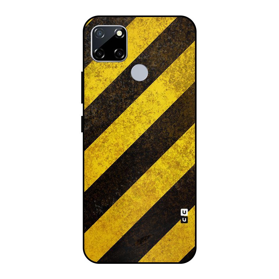 Diagonal Road Pattern Metal Back Case for Realme Narzo 20