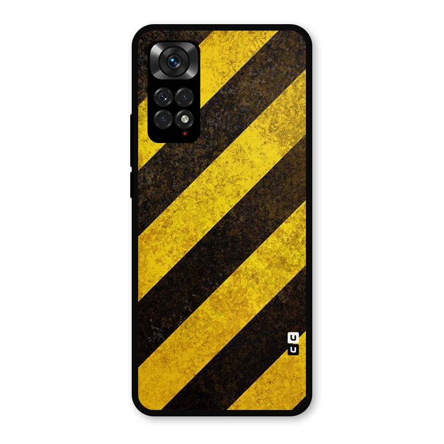 Diagonal Road Pattern Metal Back Case for Redmi Note 11s