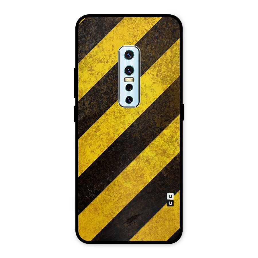 Diagonal Road Pattern Metal Back Case for Vivo V17 Pro