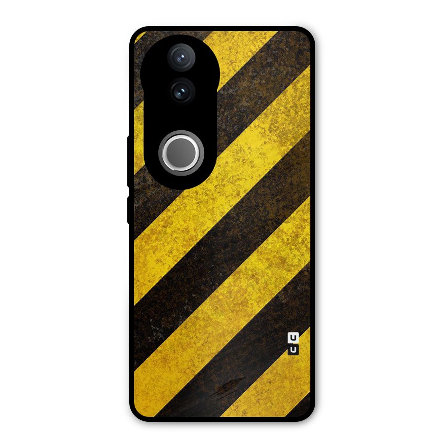 Diagonal Road Pattern Metal Back Case for Vivo V50e