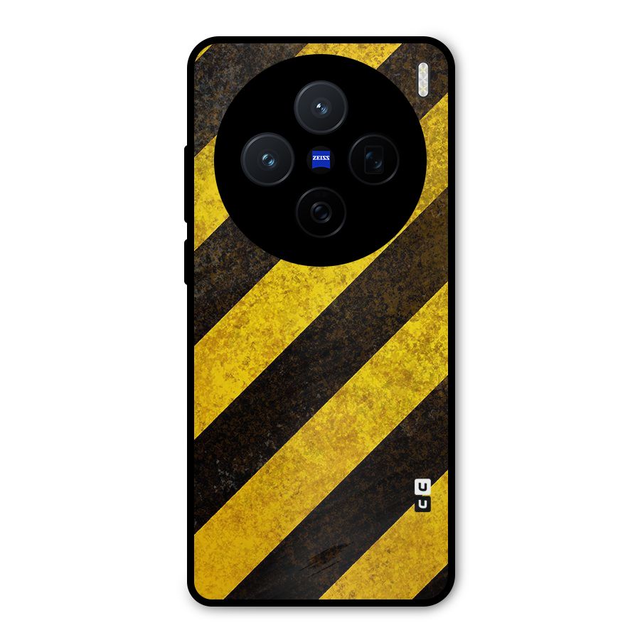 Diagonal Road Pattern Metal Back Case for Vivo X200