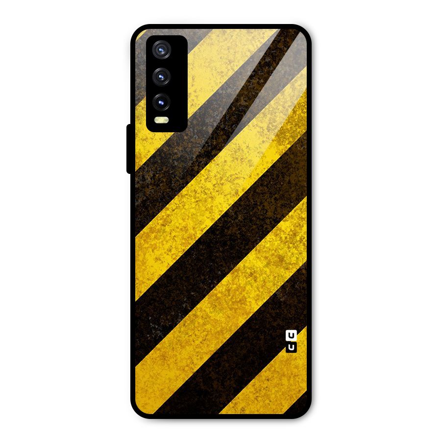 Diagonal Road Pattern Metal Back Case for Vivo Y20