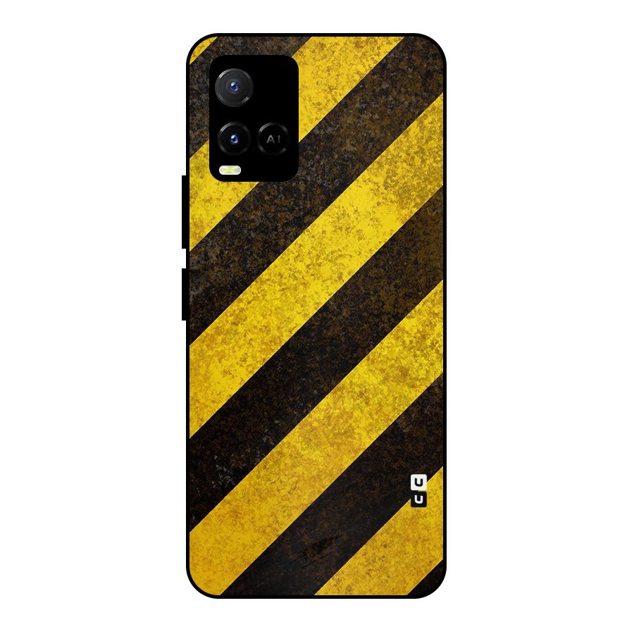 Diagonal Road Pattern Metal Back Case for Vivo Y21T