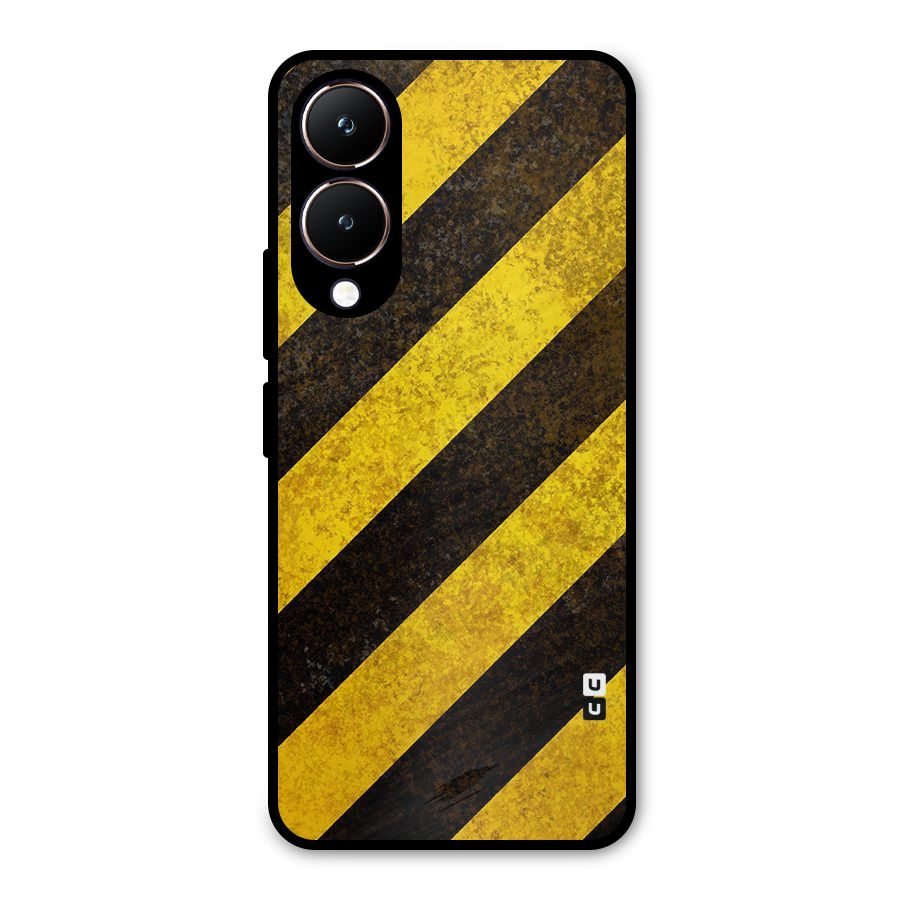 Diagonal Road Pattern Metal Back Case for Vivo Y28