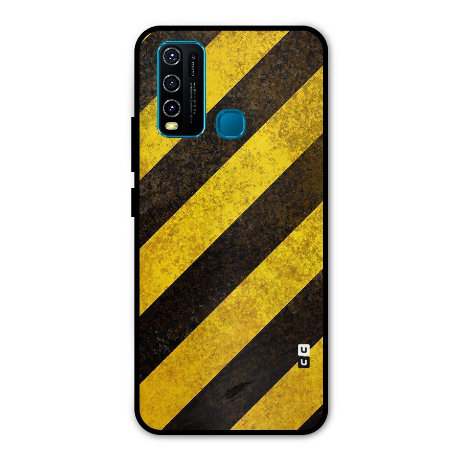 Diagonal Road Pattern Metal Back Case for Vivo Y30