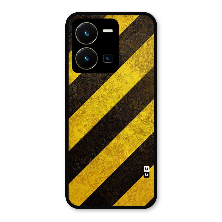 Diagonal Road Pattern Metal Back Case for Vivo Y35