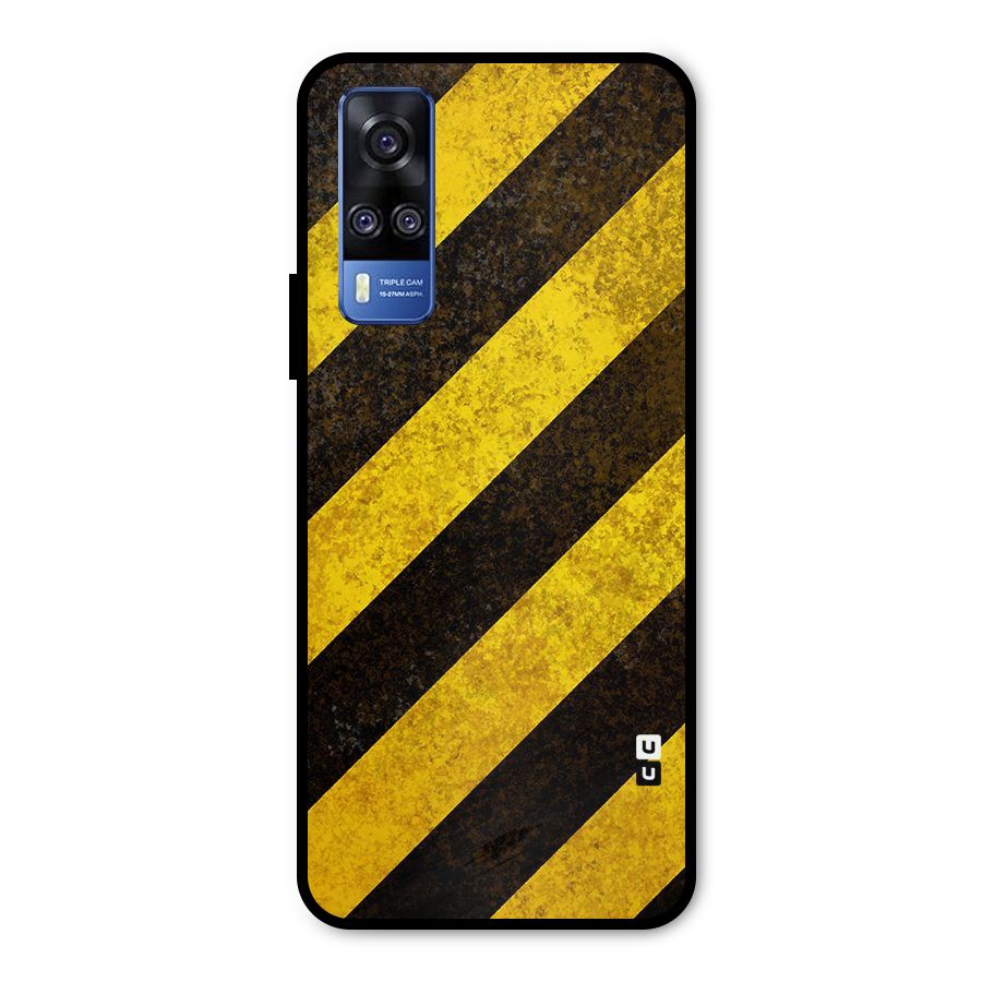Diagonal Road Pattern Metal Back Case for Vivo Y51A