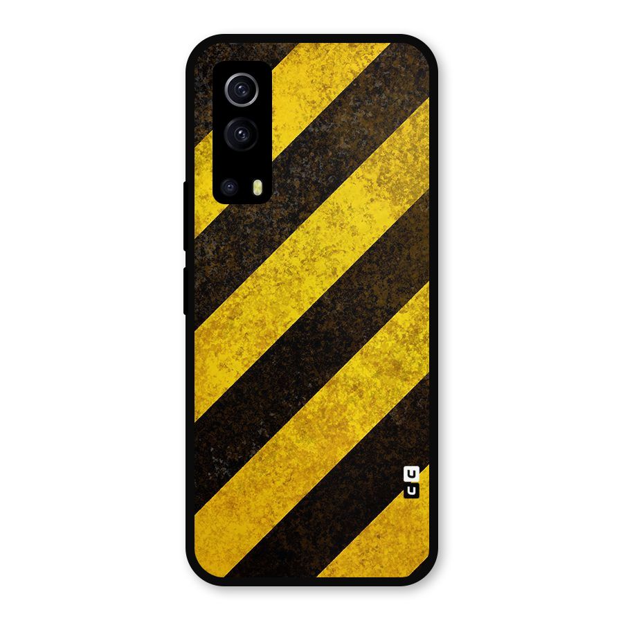 Diagonal Road Pattern Metal Back Case for iQOO Z3