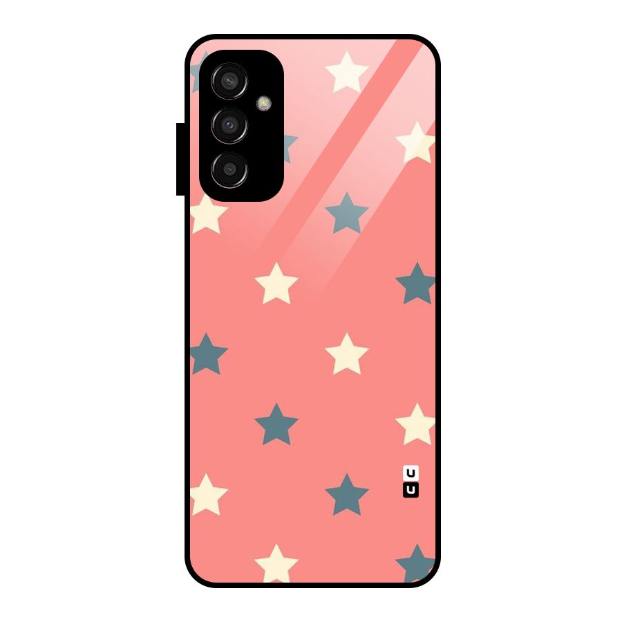 Diagonal Stars Glass Back Case for Galaxy F13