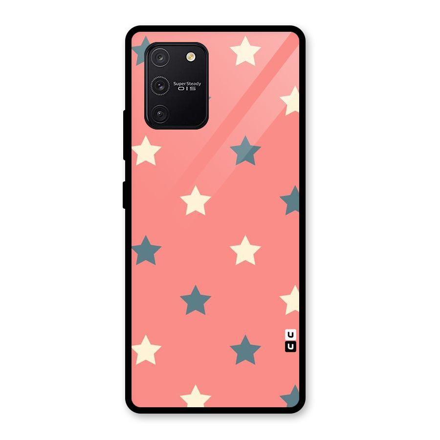 Diagonal Stars Glass Back Case for Galaxy S10 Lite