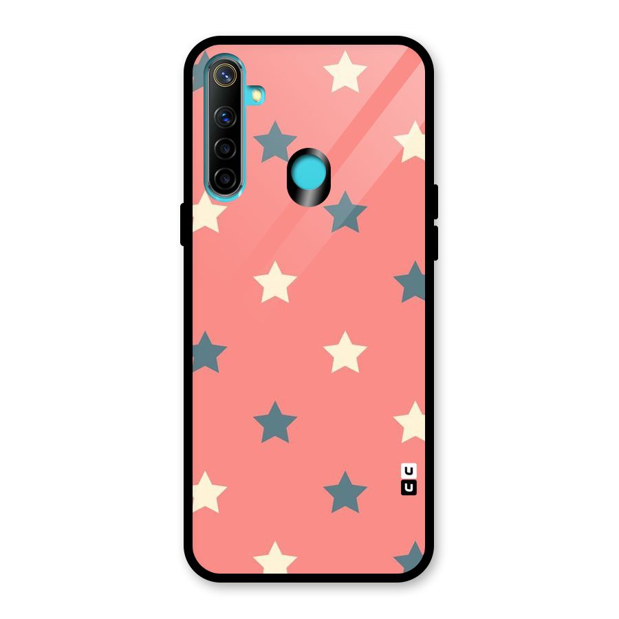 Diagonal Stars Glass Back Case for Realme Narzo 10