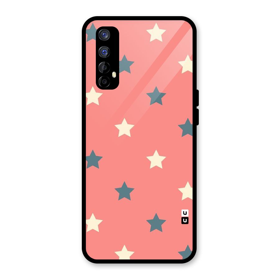Diagonal Stars Glass Back Case for Realme Narzo 20 Pro