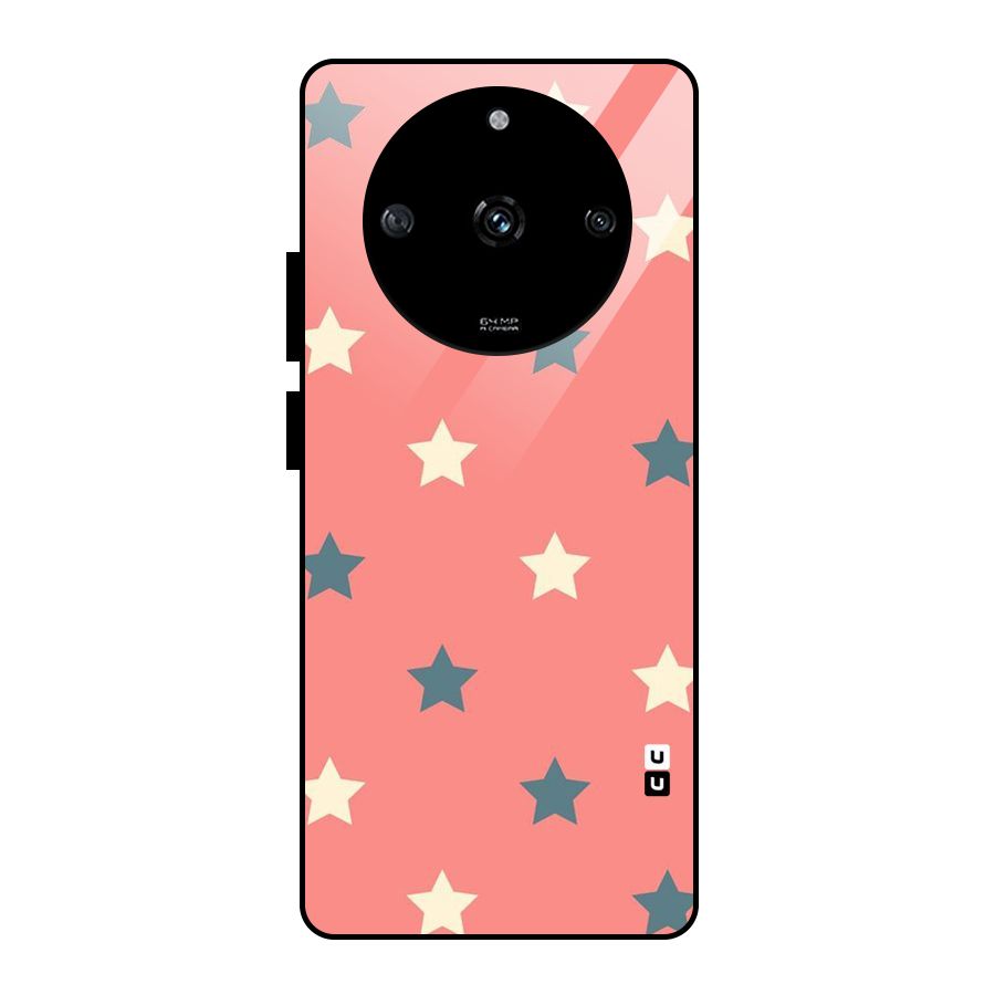Diagonal Stars Glass Back Case for Realme Narzo 60 5G