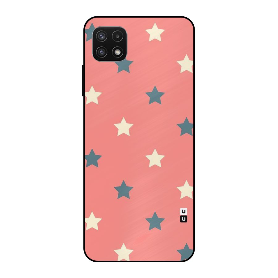 Diagonal Stars Metal Back Case for Galaxy A22 5G
