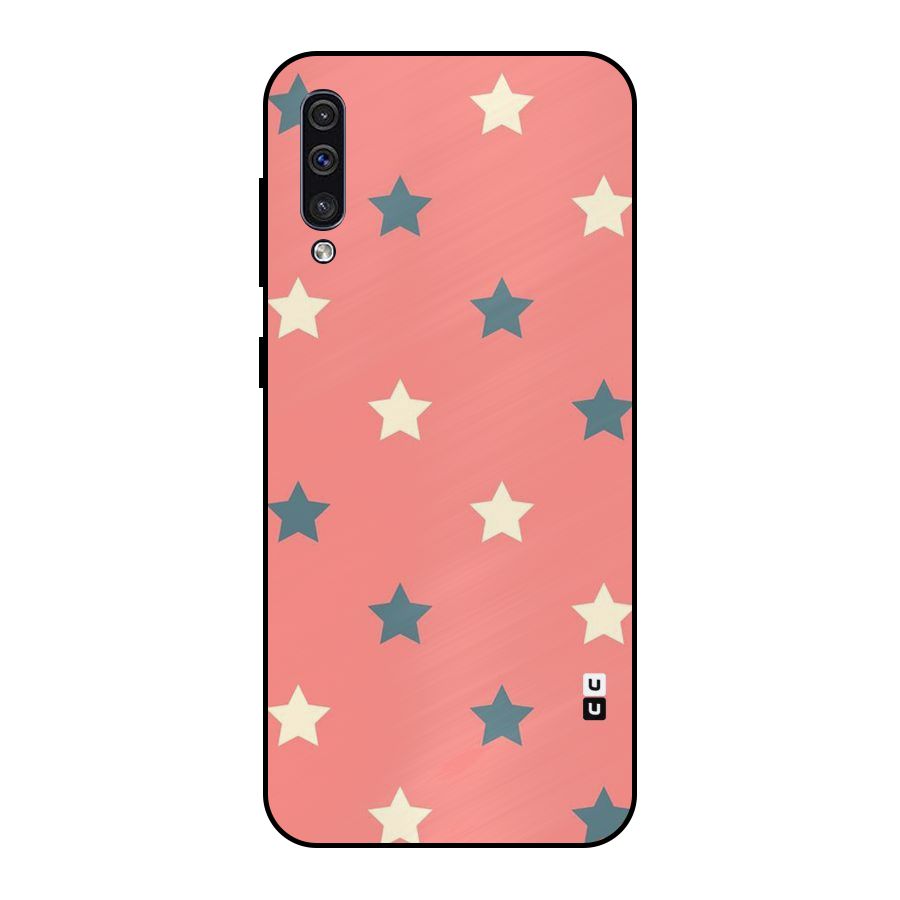 Diagonal Stars Metal Back Case for Galaxy A50