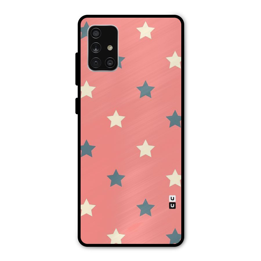 Diagonal Stars Metal Back Case for Galaxy A71