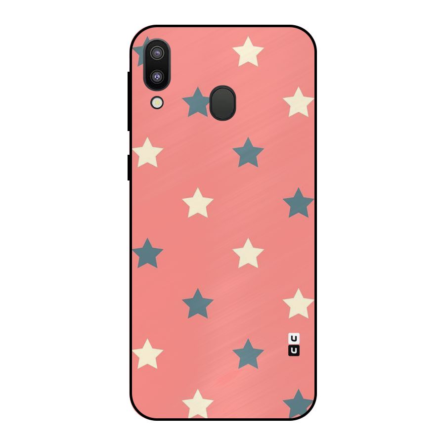 Diagonal Stars Metal Back Case for Galaxy M20