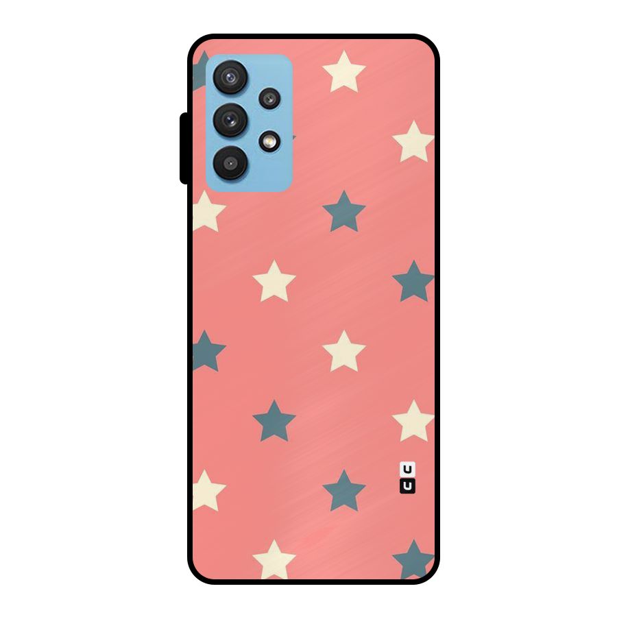 Diagonal Stars Metal Back Case for Galaxy M32 5G