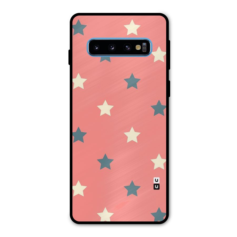 Diagonal Stars Metal Back Case for Galaxy S10