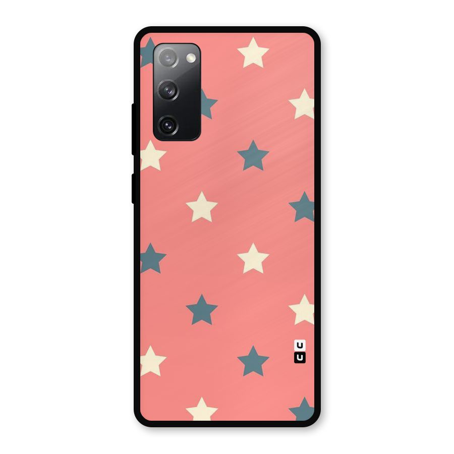 Diagonal Stars Metal Back Case for Galaxy S20 FE 5G