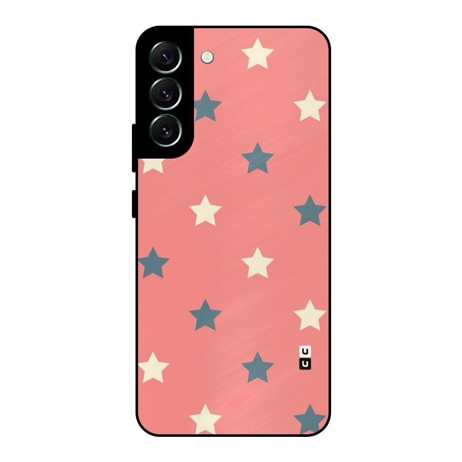 Diagonal Stars Metal Back Case for Galaxy S22 Plus 5G